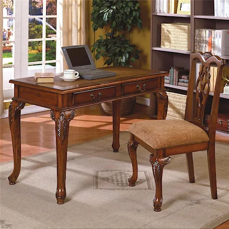 Traditional Home Office Desk & Chair Set